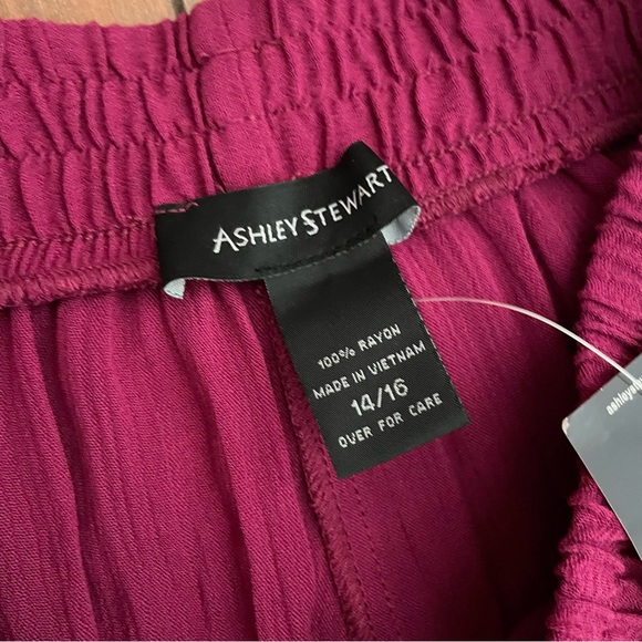 Ashley Stewart ruffled crop palazzo pants - Picture 4 of 5